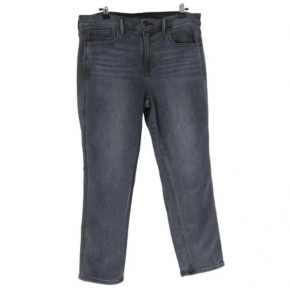 GAP Vintage Slim Jeans Absolute Black Mid Rise Charcoal Wash Denim